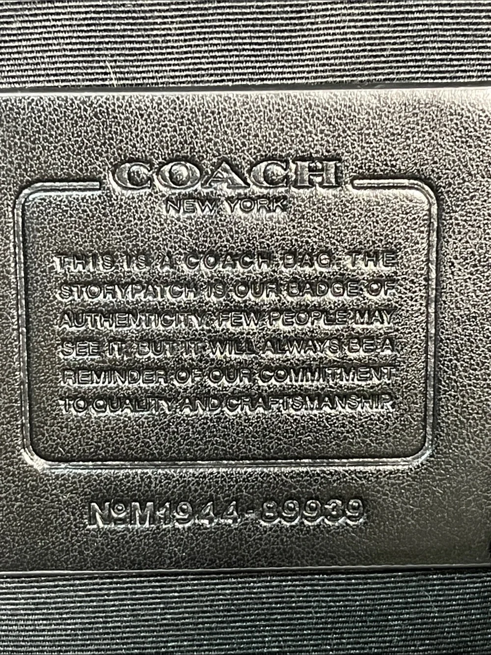 Coach M1944-89939 Graham Black Leather Large Backpack